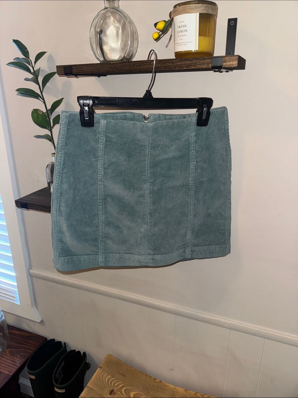 Wild Fable Corduroy Mini Skirt - Light Teal Size 8